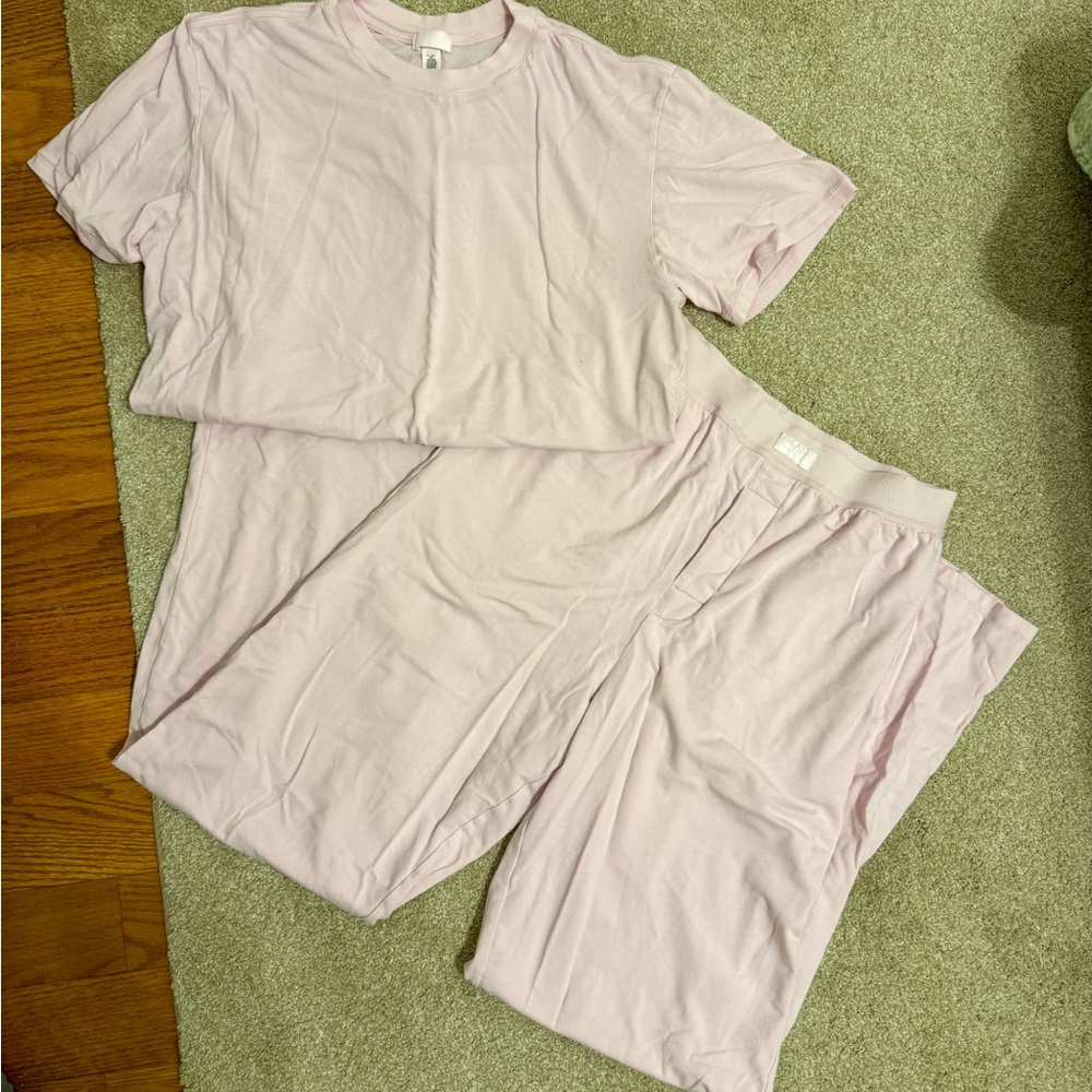 SKIMS Boyfriend Loose Pant & Tee Set